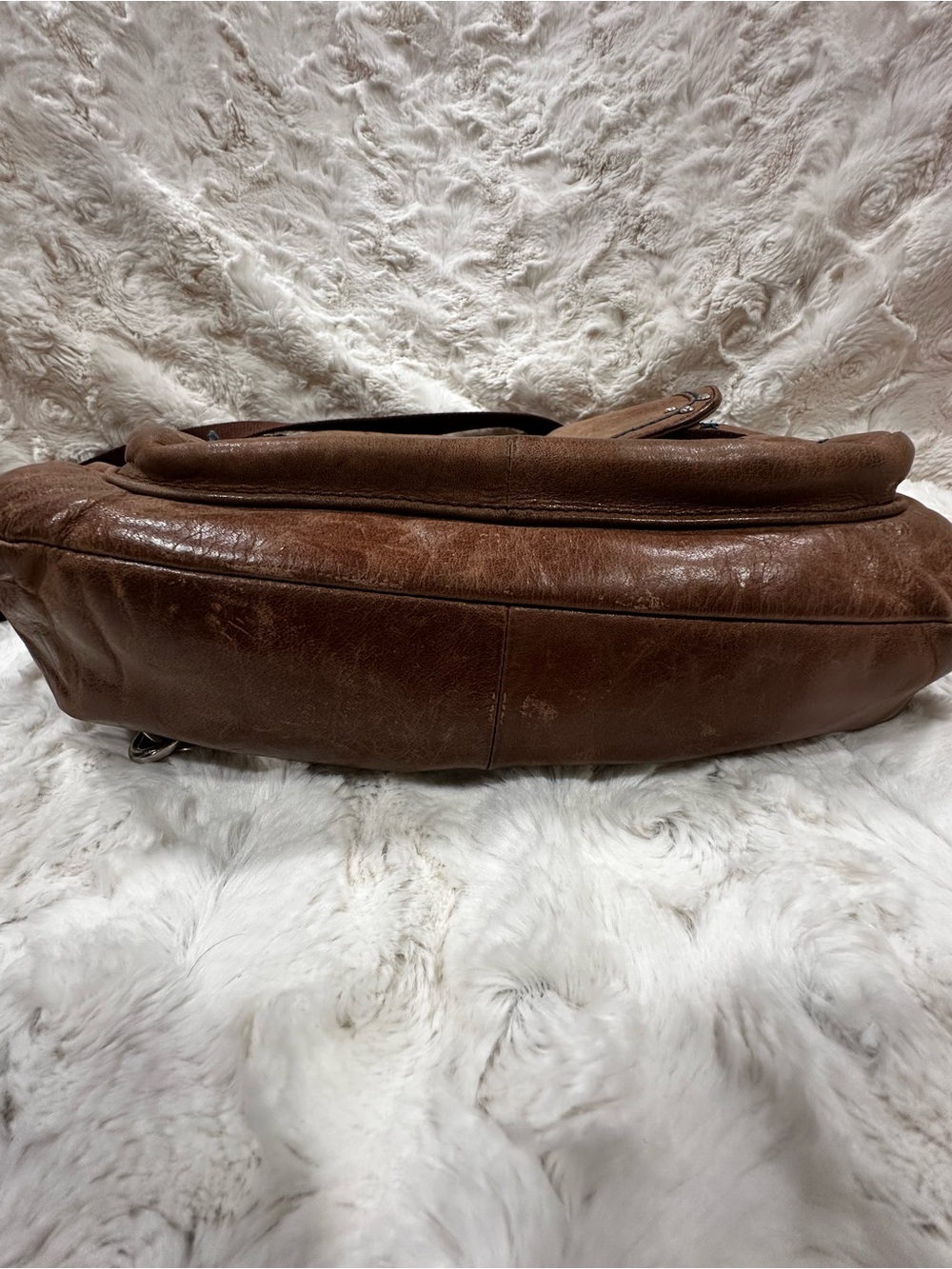 The Sak Brown Leather Crossbody Shoulder Bag - Picture 12 of 13